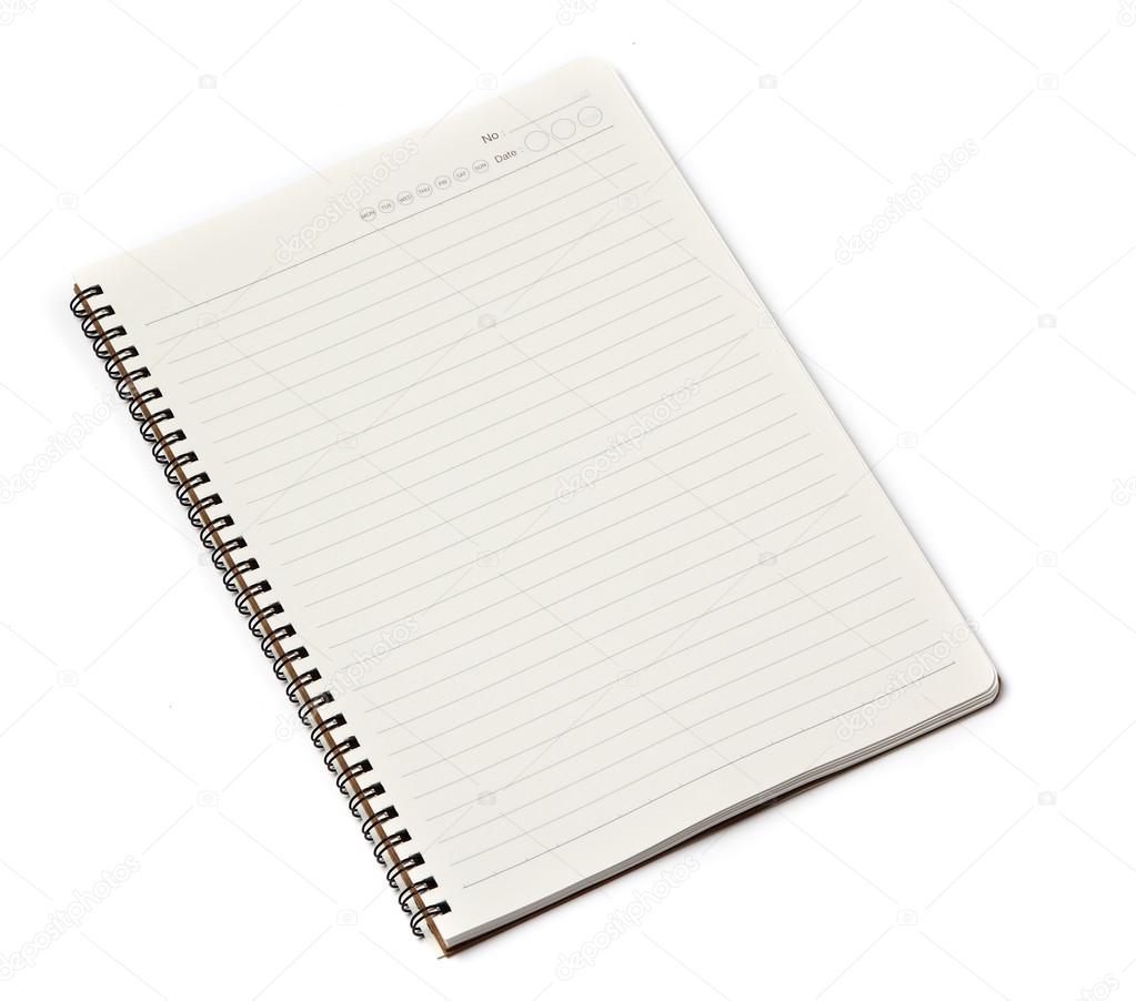 Open blank notebook