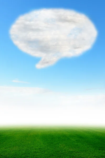 Konuşma balonu bulut — Stok fotoğraf