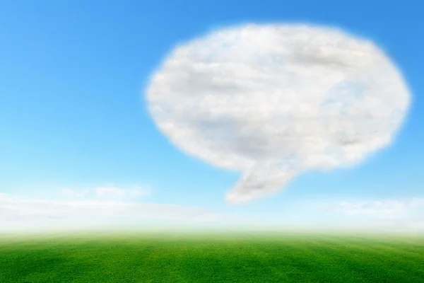 Konuşma balonu bulut — Stok fotoğraf
