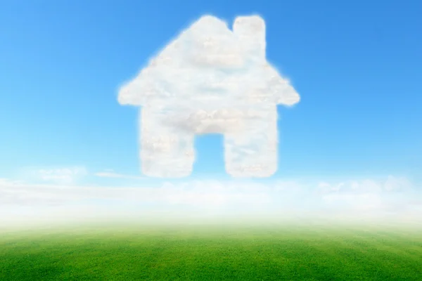 Home icon cloud — Stock Photo, Image