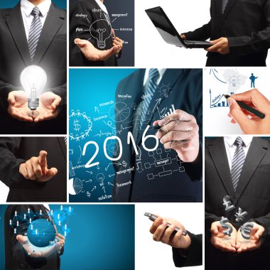 2016 yeni yıl iş başarı kavramı