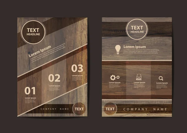Business brochure flyer ontwerp lay-out sjabloon in A4-formaat — Stockvector
