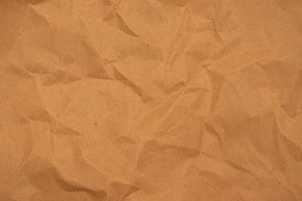 Brown Clumped Paper Texture Background Kraft Paper Horizontal Unique Design — Stock Photo, Image