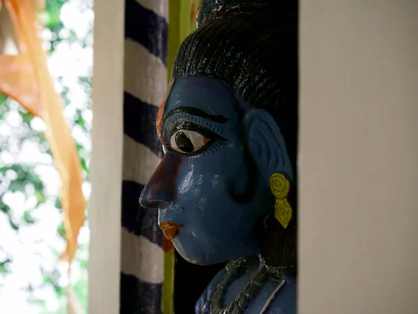 Прекрасний Ідол Статуї Бога Гінду Рами Храмі Кангвара Шива Катні — стокове фото