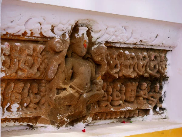 Geschiedenis Kunst Stenen Heren Standbeeld Kanhwara Shiva Tempel Katni Madhya — Stockfoto