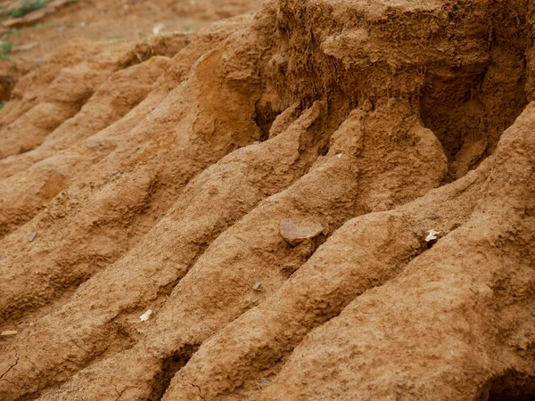 수평의 토양에 내리는 비때문에 생기는 슬라이드 이미지 — 스톡 사진