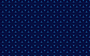 Elmasın koyu mavi renginin soyut geometrik arkaplanı .