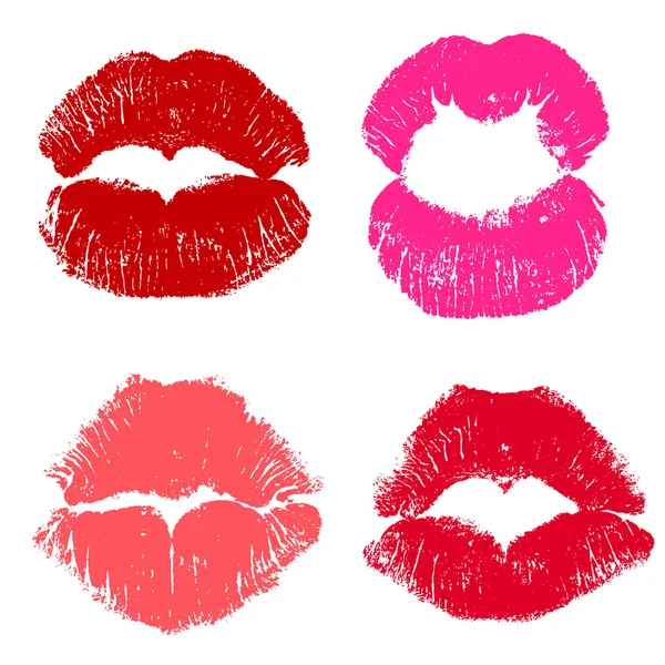 Empreinte d'un baiser  . — Image vectorielle