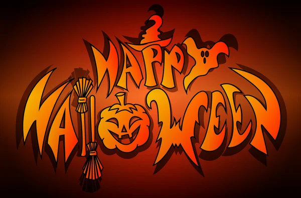 Feliz Halloween. . — Vector de stock