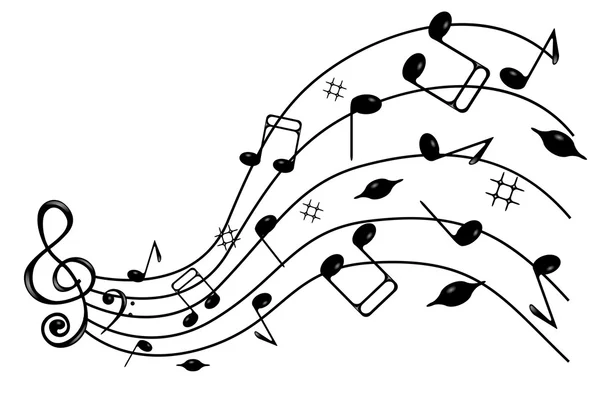 Notes de musique  . — Image vectorielle