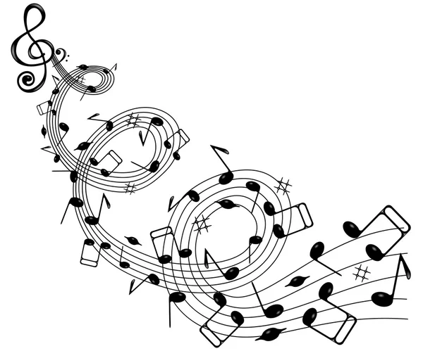 Хвиля музики  . — стоковий вектор