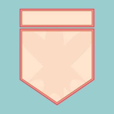 Boş rozet. Takvim, sayı ve tasarım için kimlik modeli.