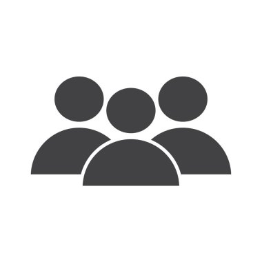 Halk Grubu Simgeleri ayarlandı. Kalabalık İnsanlar Simgeleri