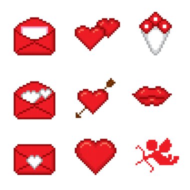 Sevgililer Günü simgeleri ayarlandı.