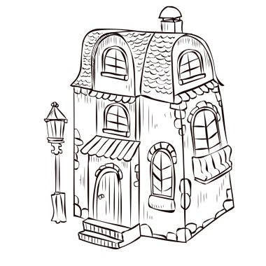 Fantezi çizgi film masal evi 