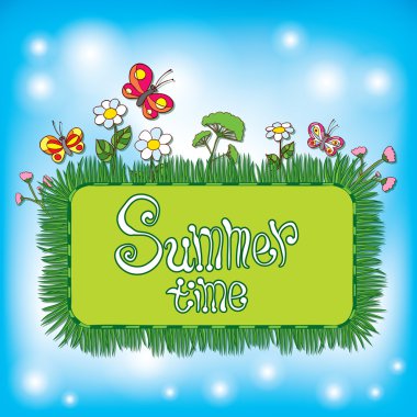 elle çizilmiş yaz arka plan