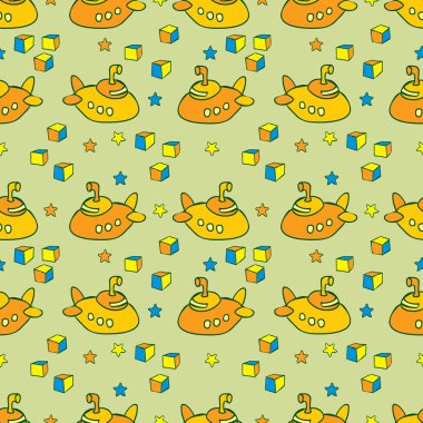 oyuncak denizaltı ile desen