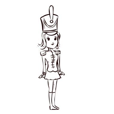 Kız karakter hafif süvari eri kostüm 