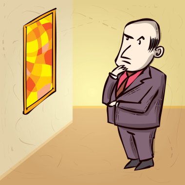 Sanat eleştirmeni soyut resme benziyor