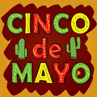 Cinco De Mayo yazı tasarım