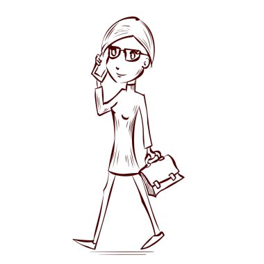 Cep Telefonu Konuşan Kadın