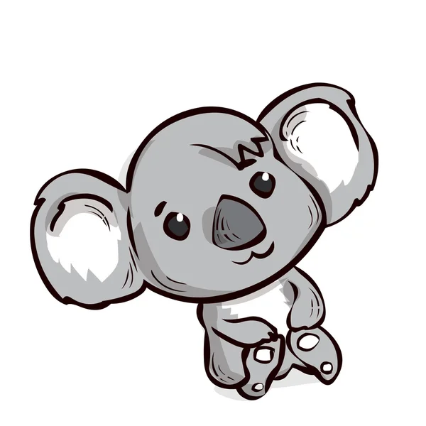 Linda ilustración de dibujos animados koala . — Vector de stock