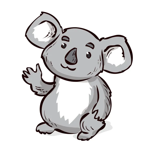 Linda ilustración de dibujos animados koala . — Archivo Imágenes Vectoriales