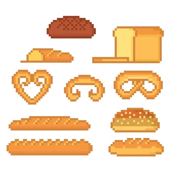 Panadería y pastelería icono conjunto . — Vector de stock