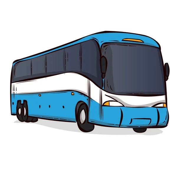 Autobus moderne dessiné à la main . — Image vectorielle