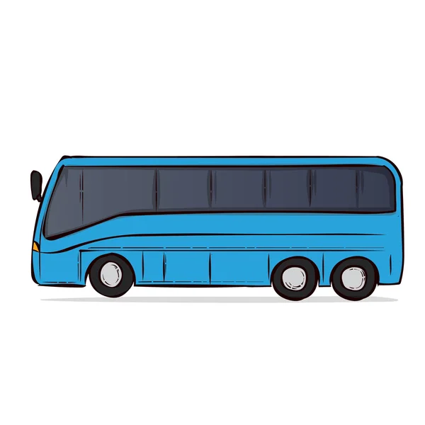 Handgezeichneter moderner Bus. — Stockvektor