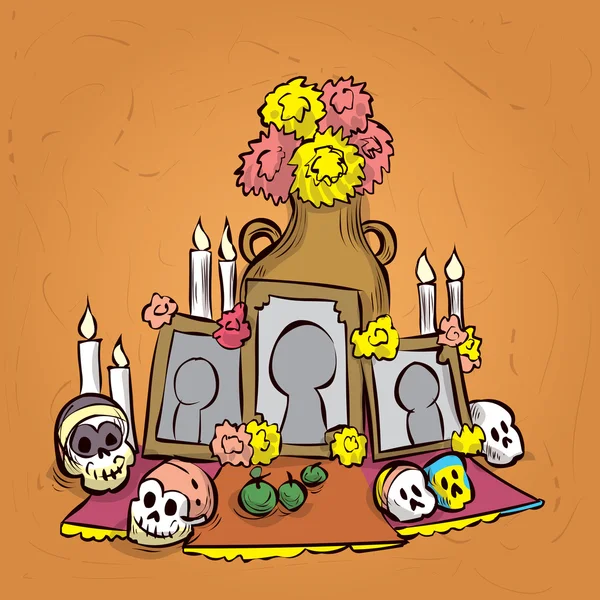 Altar de muertos Imágenes Vectoriales, Gráfico Vectorial de Altar de muertos  | Depositphotos