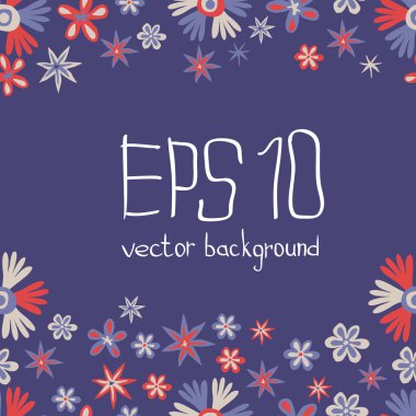 Doodle çiçek arka plan