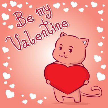 karikatür Sevgililer günü kartı