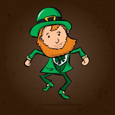 Şirin cüce bir jig dansı. 