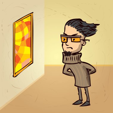 Sanat eleştirmeni soyut resme benziyor