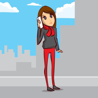 Cep Telefonu Konuşan Kadın