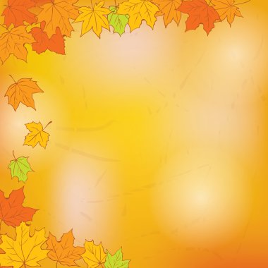 Yapraklı sonbahar arkaplanı