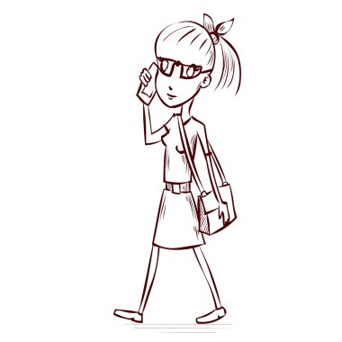 Cep Telefonu Konuşan Kadın