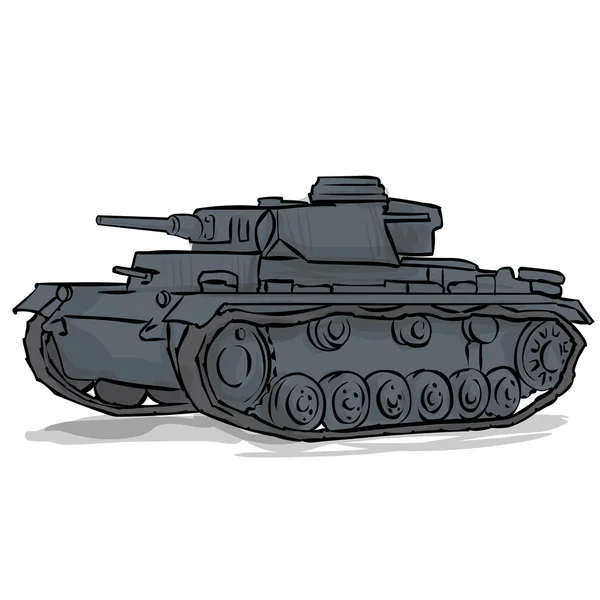 WW2 tanque medio alemán . — Vector de stock