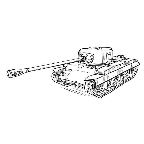 US Medium Tank T20 — Stock Vector