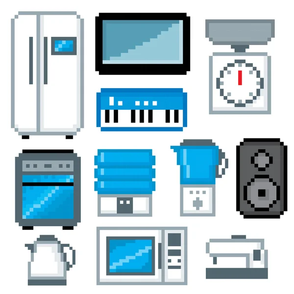 Electrodomésticos icono conjunto — Archivo Imágenes Vectoriales