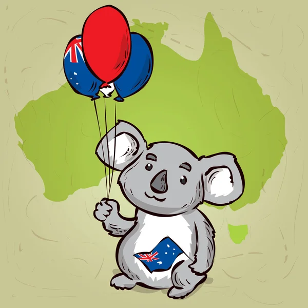 Netter Cartoon-Koala — Stockvektor