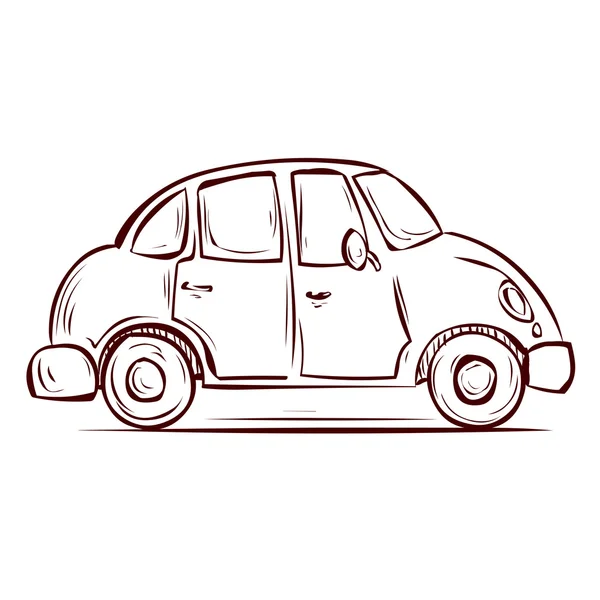 Mignonne voiture rétro . — Image vectorielle