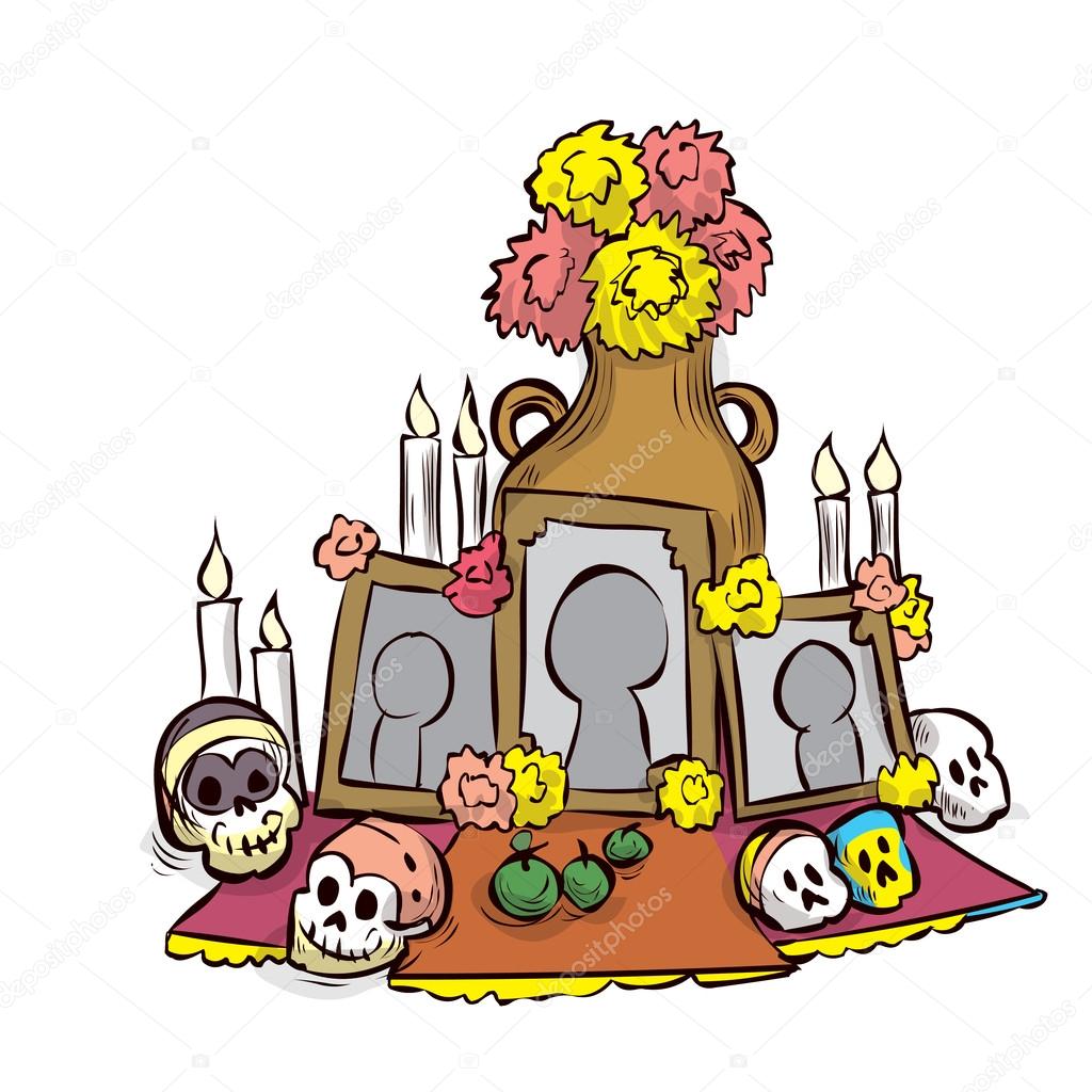 Altar de muertos Imágenes Vectoriales, Gráfico Vectorial de Altar de muertos  | Depositphotos