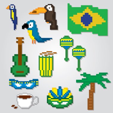 Brezilya kültür sembol seti