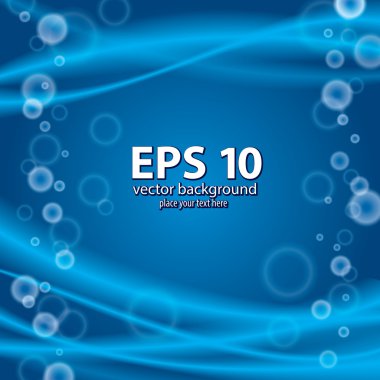 mavi su kabarcıkları kare ile