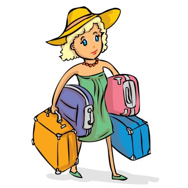 Renkli kadın Gezgin