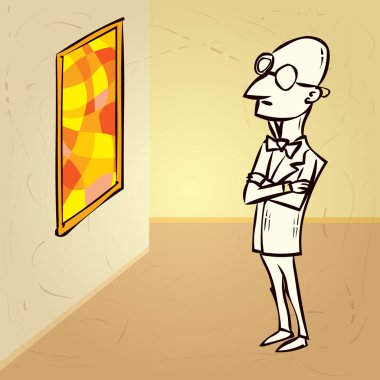 Sanat eleştirmeni soyut resme benziyor
