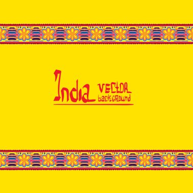 Elle çizilmiş Hint süsleme