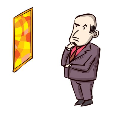 Sanat eleştirmeni soyut resme benziyor